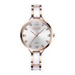 OLEVS 5872 Orginal Ceramic Watches For Woman-White