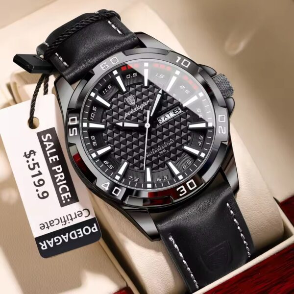 Poedagor 895 Orginal Watch For Man-Full Black