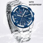 Naviforce nf 9218-Silver Blue Watch Price In Bangladesh - Image 3