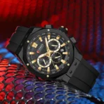 Curren 8464 Orginal Watch  For Men-Black - Image 2