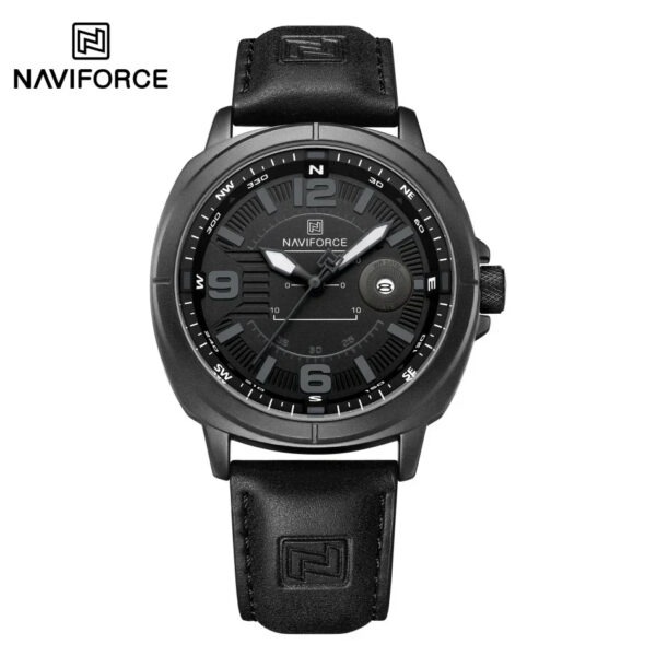 Naviforce 8078 Watch For Men-Black Gray