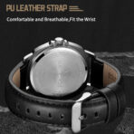 Naviforce 8078 Watch For Men- Silver Black - Image 4