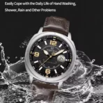 Naviforce 8078 Watch For Men-Coffee Silver Black - Image 4